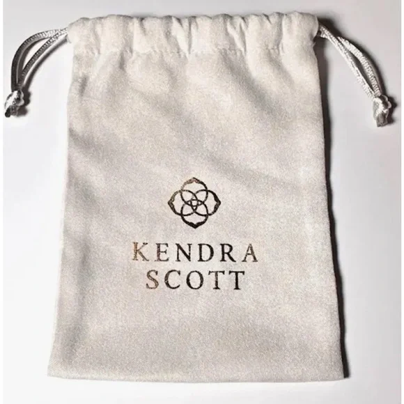 NEW Kendra Scott Collins Small Drop Earrings in White Abalone/Bright Silver - Picture 14 of 14